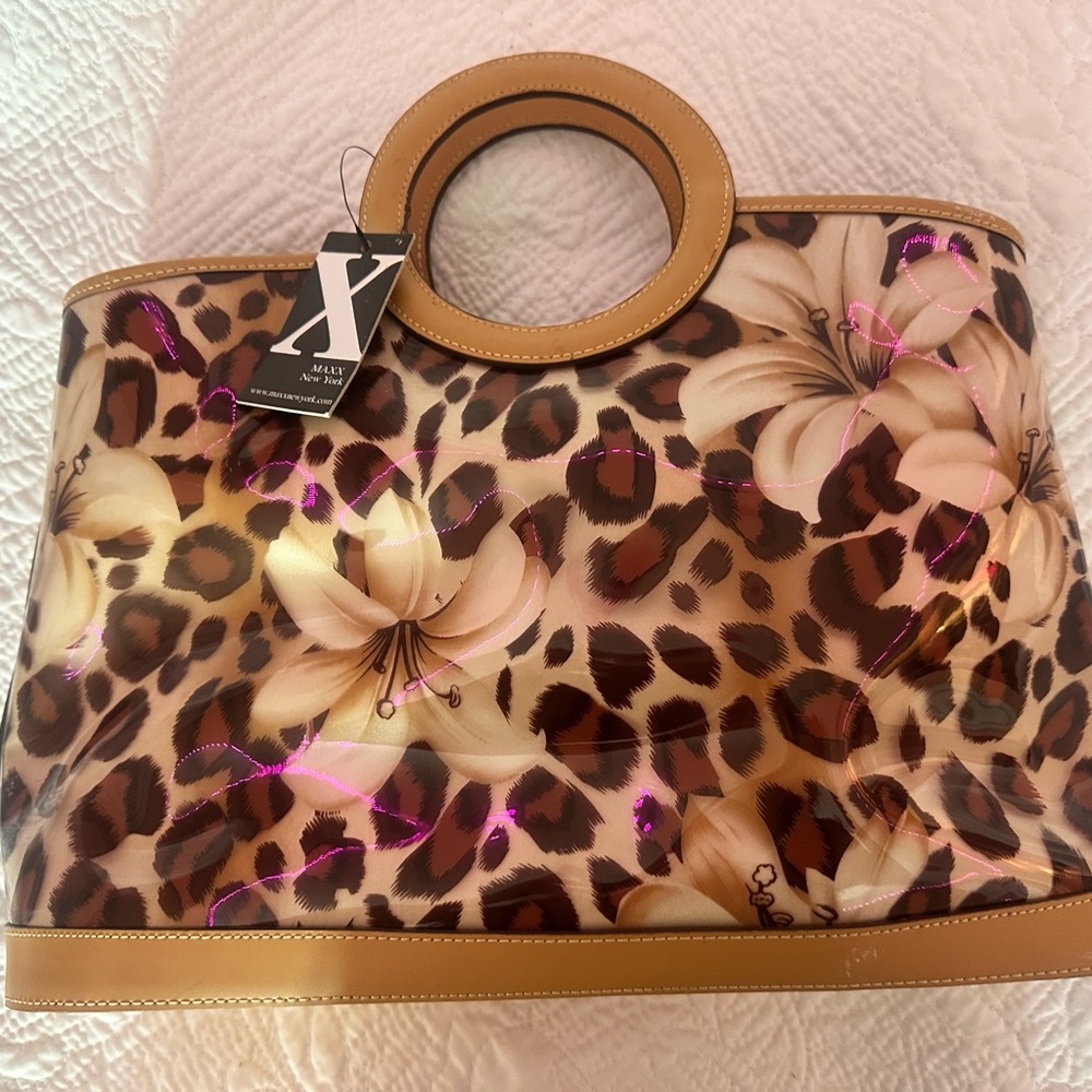 Floral Leopard Print Women's Bag